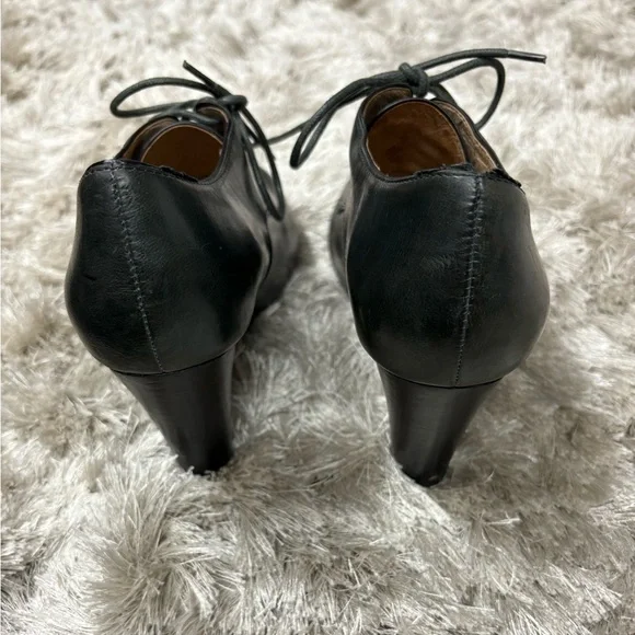 Miz Mooz Dark Leather Lace-Up Oxfords - Picture 3 of 8